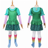 Déguisement Fille Bonnie Film Robe Verte Enfant avec Chaussettes pour Halloween