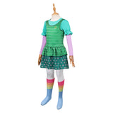 Déguisement Fille Bonnie Film Robe Verte Enfant avec Chaussettes pour Halloween