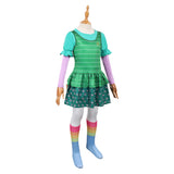 Déguisement Fille Bonnie Film Robe Verte Enfant avec Chaussettes pour Halloween