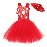 Déguisement Fille Champignon Mushroom Rouge TuTu Robe Costume