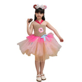 Déguisement Fille Donut Tutu Robe Rose Costume d'Halloween