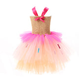 Déguisement Fille Donut Tutu Robe Rose Costume d'Halloween