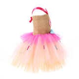 Déguisement Fille Donut Tutu Robe Rose Costume d'Halloween