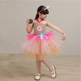 Déguisement Fille Donut Tutu Robe Rose Costume d'Halloween