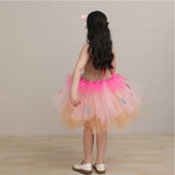 Déguisement Fille Donut Tutu Robe Rose Costume d'Halloween