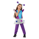Déguisement Fille Ensemble Alien Violet Costume Pour Halloween Carnaval