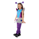 Déguisement Fille Ensemble Alien Violet Costume Pour Halloween Carnaval