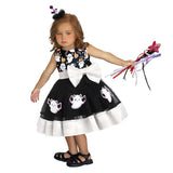 Déguisement Fille Fantôme Tutu Jupe Noire+Serre-tête Costume d'Halloween