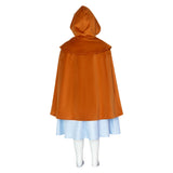 Déguisement Fille Holly Wheeler Robe Bleu avec Cape Costume pour Carnaval