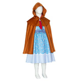 Déguisement Fille Holly Wheeler Robe Bleu avec Cape Costume pour Carnaval