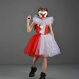 Déguisement Fille Horror Joker Tutu Robe Costume d'Halloween