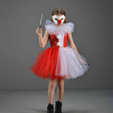 Déguisement Fille Horror Joker Tutu Robe Costume d'Halloween