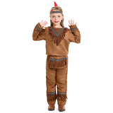 Déguisement Fille Indiens Indigènes Aborigène Tenue Costume d'Halloween
