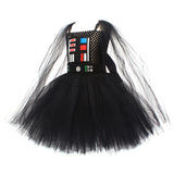 Déguisement Fille Jedi Tutu Robe Noire Costume d'Halloween