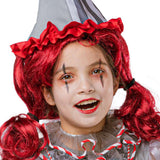 Déguisement Fille Joker Robe Argent Costume pour Halloween Carnaval