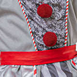 Déguisement Fille Joker Robe Argent Costume pour Halloween Carnaval