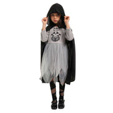 Déguisement Fille La Mort Robe+Accessoire Faucille pour Halloween Carnaval