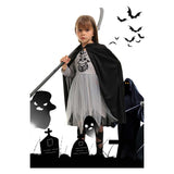 Déguisement Fille La Mort Robe+Accessoire Faucille pour Halloween Carnaval