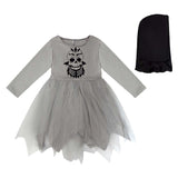 Déguisement Fille La Mort Robe+Accessoire Faucille pour Halloween Carnaval