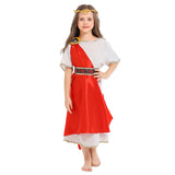 Déguisement Fille La Toge Costume Citoyen de La Rome Antique pour Halloween Carnaval