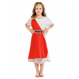 Déguisement Fille La Toge Costume Citoyen de La Rome Antique pour Halloween Carnaval