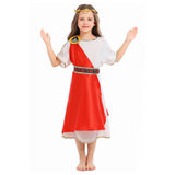 Déguisement Fille La Toge Costume Citoyen de La Rome Antique pour Halloween Carnaval