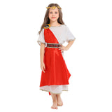 Déguisement Fille La Toge Costume Citoyen de La Rome Antique pour Halloween Carnaval