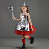 Déguisement Fille Le Magicien d'Oz l'Homme de Fer-blanc Tutu Robe Cosplay Costume