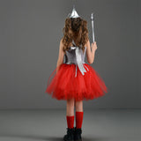 Déguisement Fille Le Magicien d'Oz l'Homme de Fer-blanc Tutu Robe Cosplay Costume