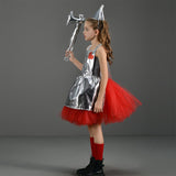 Déguisement Fille Le Magicien d'Oz l'Homme de Fer-blanc Tutu Robe Cosplay Costume