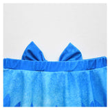 Déguisement Fille Les Trolls 3 Poppy Maillot de Bain Costume Bleu pour Halloween