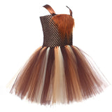 Déguisement Fille Lion Tutu Robe Marron Costume d'Halloween