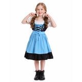 Déguisement Fille Maid Robe Bleue Costume pour Oktoberfest