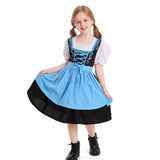 Déguisement Fille Maid Robe Bleue Costume pour Oktoberfest