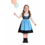 Déguisement Fille Maid Robe Bleue Costume pour Oktoberfest