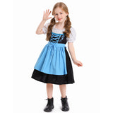 Déguisement Fille Maid Robe Bleue Costume pour Oktoberfest