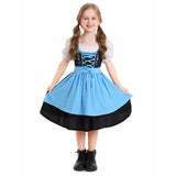 Déguisement Fille Maid Robe Bleue Costume pour Oktoberfest