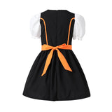 Déguisement Fille Maid Robe Orange Costume pour Oktoberfest