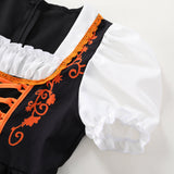 Déguisement Fille Maid Robe Orange Costume pour Oktoberfest