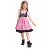 Déguisement Fille Maid Robe Rose Costume pour Oktoberfest