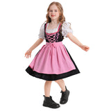 Déguisement Fille Maid Robe Rose Costume pour Oktoberfest