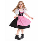 Déguisement Fille Maid Robe Rose Costume pour Oktoberfest