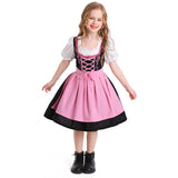 Déguisement Fille Maid Robe Rose Costume pour Oktoberfest