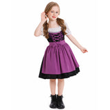 Déguisement Fille Maid Robe Violette Costume pour Oktoberfest