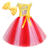 Déguisement Fille Pop-corn Tutu Robe Longue Costume pour Halloween Carnaval