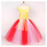 Déguisement Fille Pop-corn Tutu Robe Longue Costume pour Halloween Carnaval