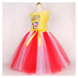 Déguisement Fille Pop-corn Tutu Robe Longue Costume pour Halloween Carnaval