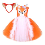 Déguisement Fille Renard Fox Tutu Robe Costume Pour Halloween Carnaval