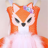 Déguisement Fille Renard Fox Tutu Robe Costume Pour Halloween Carnaval