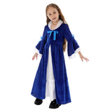 Déguisement Fille Robe Bleue Vintage Renaissance Française Costume